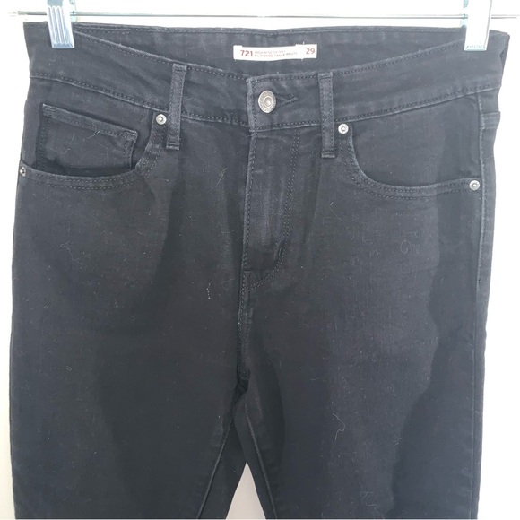 Levi's Black High Rise Skinny Jeans 29 - Picture 8 of 8